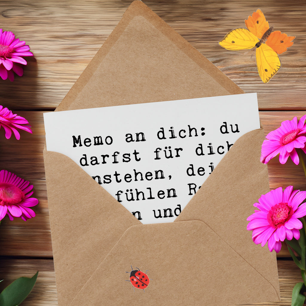 Deluxe Karte Spruch Gefühle Freiheit Karte, Grußkarte, Klappkarte, Einladungskarte, Glückwunschkarte, Hochzeitskarte, Geburtstagskarte, Hochwertige Grußkarte, Hochwertige Klappkarte