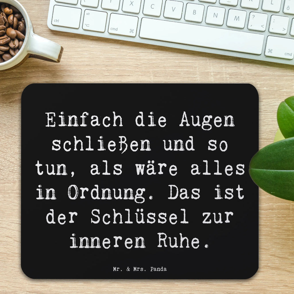 Mauspad Spruch Innere Ruhe Mousepad, Computer zubehör, Büroausstattung, PC Zubehör, Arbeitszimmer, Mauspad, Einzigartiges Mauspad, Designer Mauspad, Mausunterlage, Mauspad Büro