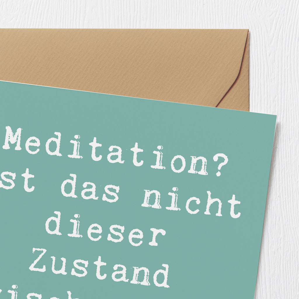 Deluxe Karte Spruch Innere Ruhe Kaffee Karte, Grußkarte, Klappkarte, Einladungskarte, Glückwunschkarte, Hochzeitskarte, Geburtstagskarte, Hochwertige Grußkarte, Hochwertige Klappkarte