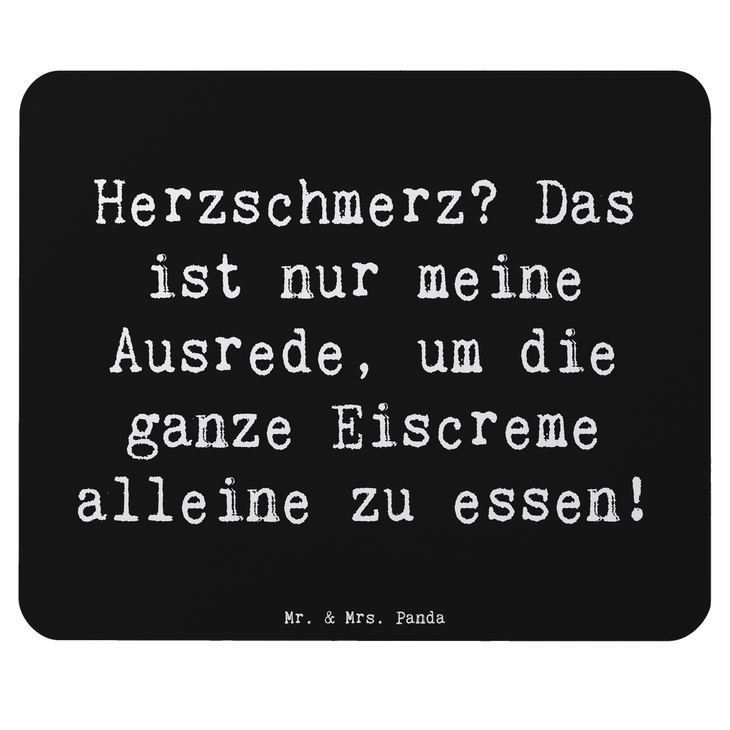 Mauspad Spruch Herzschmerz Eiscreme Mousepad, Computer zubehör, Büroausstattung, PC Zubehör, Arbeitszimmer, Mauspad, Einzigartiges Mauspad, Designer Mauspad, Mausunterlage, Mauspad Büro