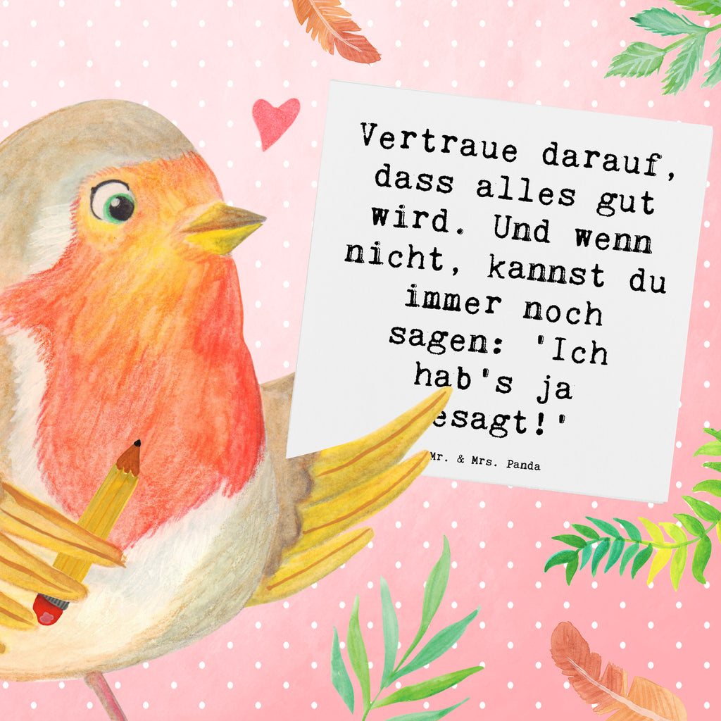 Deluxe Karte Spruch Schutz & Vertrauen Karte, Grußkarte, Klappkarte, Einladungskarte, Glückwunschkarte, Hochzeitskarte, Geburtstagskarte, Hochwertige Grußkarte, Hochwertige Klappkarte