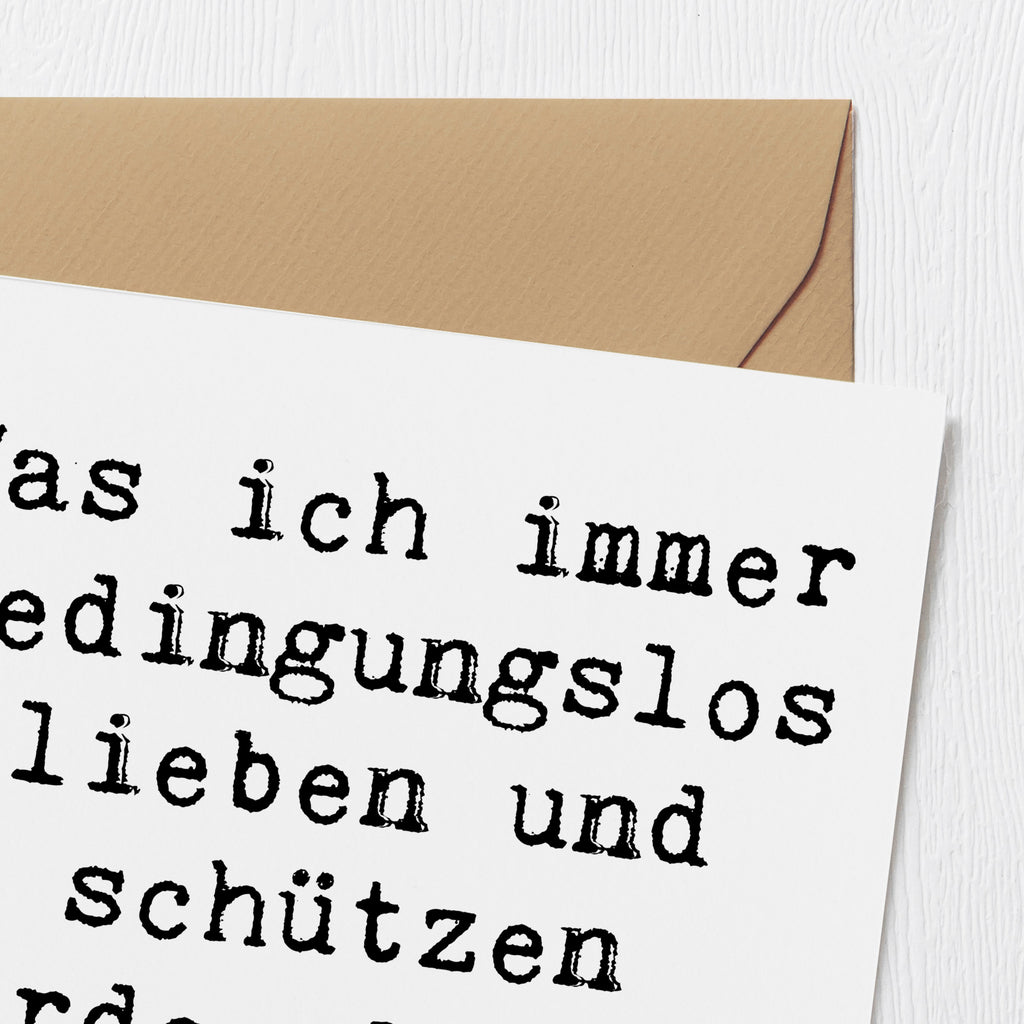 Deluxe Karte Spruch Schutz für Kinder Karte, Grußkarte, Klappkarte, Einladungskarte, Glückwunschkarte, Hochzeitskarte, Geburtstagskarte, Hochwertige Grußkarte, Hochwertige Klappkarte