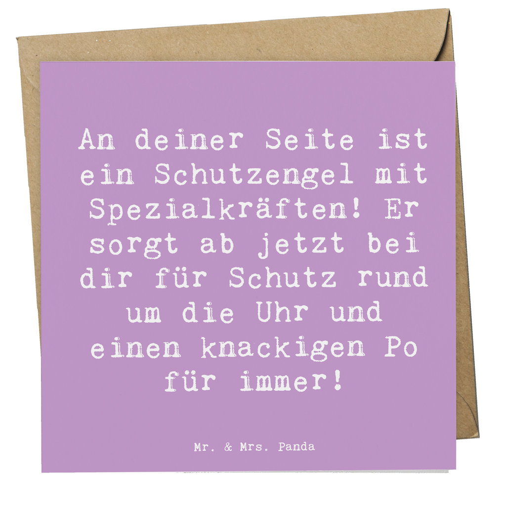 Deluxe Karte Spruch Schutz Schutzengel Karte, Grußkarte, Klappkarte, Einladungskarte, Glückwunschkarte, Hochzeitskarte, Geburtstagskarte, Hochwertige Grußkarte, Hochwertige Klappkarte