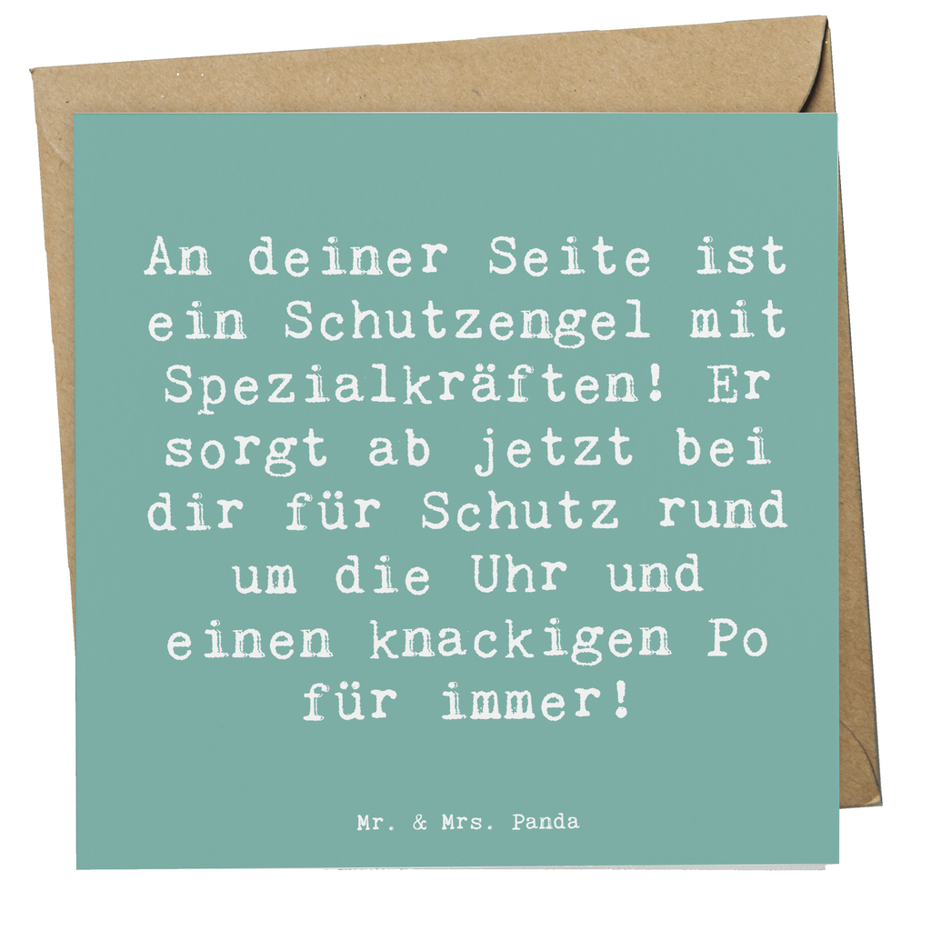 Deluxe Karte Spruch Schutz Schutzengel Karte, Grußkarte, Klappkarte, Einladungskarte, Glückwunschkarte, Hochzeitskarte, Geburtstagskarte, Hochwertige Grußkarte, Hochwertige Klappkarte