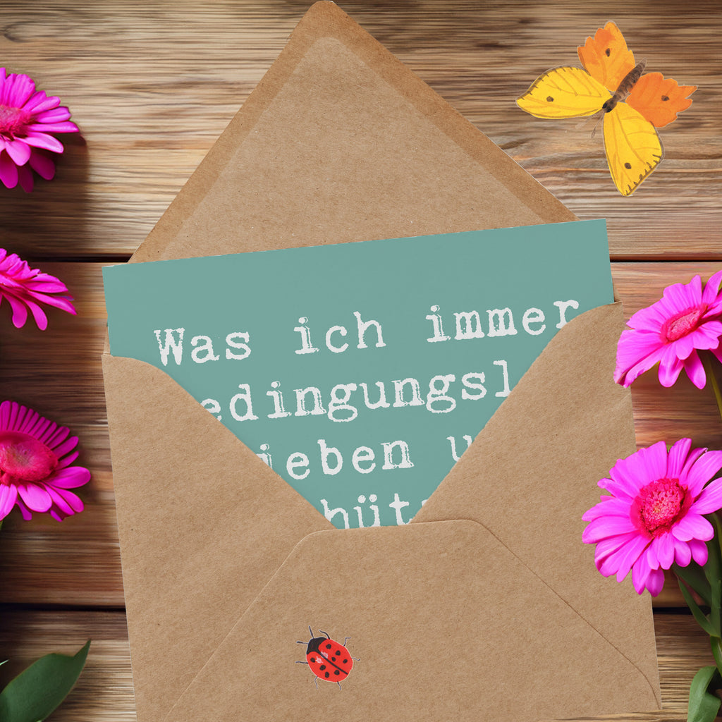 Deluxe Karte Spruch Schutz für Kinder Karte, Grußkarte, Klappkarte, Einladungskarte, Glückwunschkarte, Hochzeitskarte, Geburtstagskarte, Hochwertige Grußkarte, Hochwertige Klappkarte