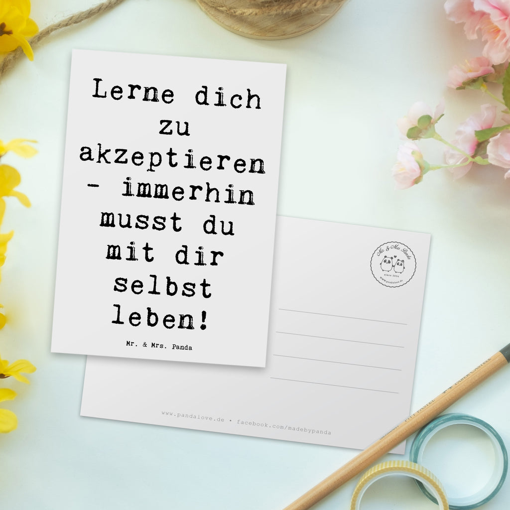 Postkarte Spruch Selbstakzeptanz Lernen Postkarte, Karte, Geschenkkarte, Grußkarte, Einladung, Ansichtskarte, Geburtstagskarte, Einladungskarte, Dankeskarte, Ansichtskarten, Einladung Geburtstag, Einladungskarten Geburtstag