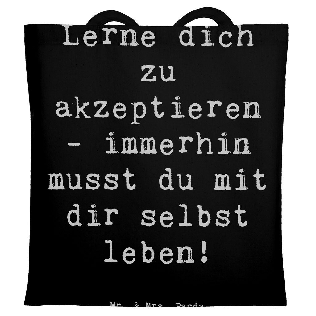 Tragetasche Spruch Selbstakzeptanz Lernen Beuteltasche, Beutel, Einkaufstasche, Jutebeutel, Stoffbeutel, Tasche, Shopper, Umhängetasche, Strandtasche, Schultertasche, Stofftasche, Tragetasche, Badetasche, Jutetasche, Einkaufstüte, Laptoptasche