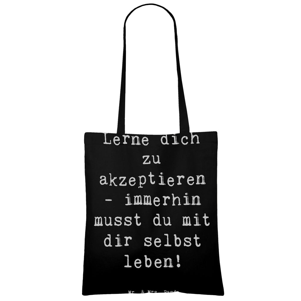 Tragetasche Spruch Selbstakzeptanz Lernen Beuteltasche, Beutel, Einkaufstasche, Jutebeutel, Stoffbeutel, Tasche, Shopper, Umhängetasche, Strandtasche, Schultertasche, Stofftasche, Tragetasche, Badetasche, Jutetasche, Einkaufstüte, Laptoptasche