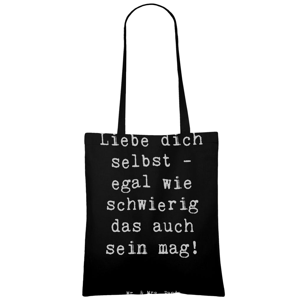 Tragetasche Spruch Selbstakzeptanz Liebe Beuteltasche, Beutel, Einkaufstasche, Jutebeutel, Stoffbeutel, Tasche, Shopper, Umhängetasche, Strandtasche, Schultertasche, Stofftasche, Tragetasche, Badetasche, Jutetasche, Einkaufstüte, Laptoptasche