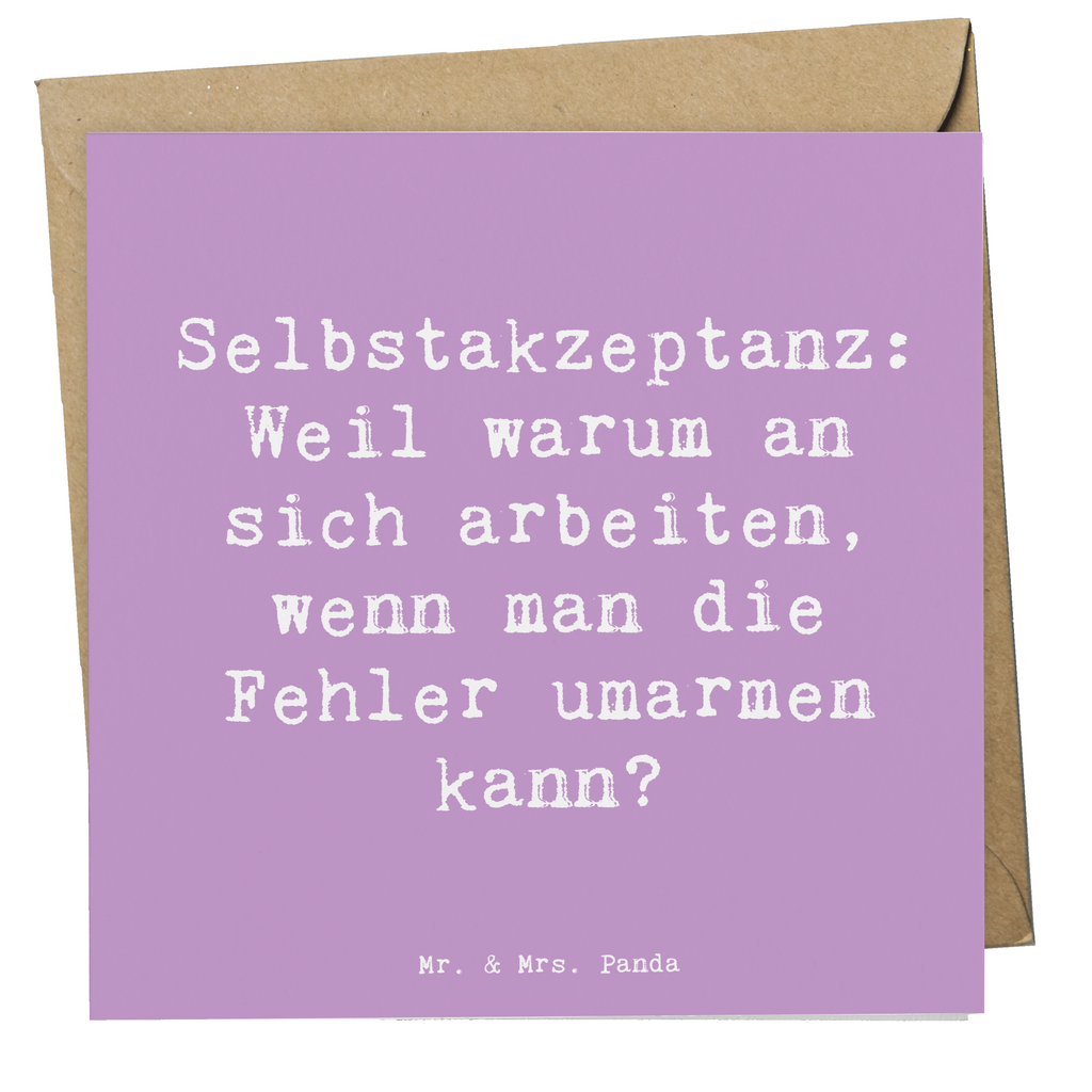 Deluxe Karte Spruch Selbstakzeptanz Umarmen Karte, Grußkarte, Klappkarte, Einladungskarte, Glückwunschkarte, Hochzeitskarte, Geburtstagskarte, Hochwertige Grußkarte, Hochwertige Klappkarte