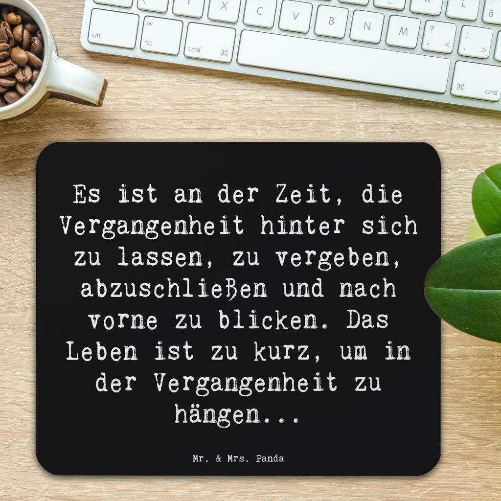 Mauspad Spruch Vergebung und Zukunft Mousepad, Computer zubehör, Büroausstattung, PC Zubehör, Arbeitszimmer, Mauspad, Einzigartiges Mauspad, Designer Mauspad, Mausunterlage, Mauspad Büro