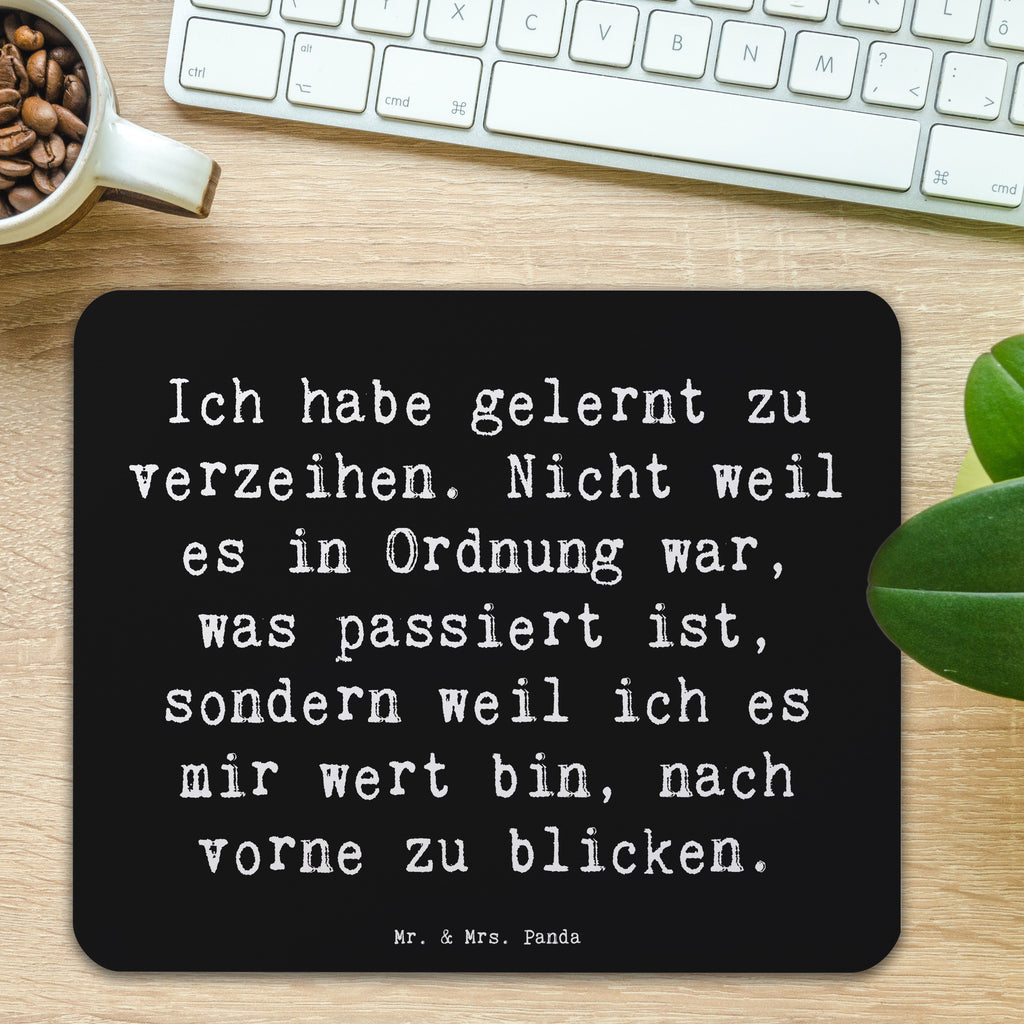 Mauspad Spruch Vergebung und Neubeginn Mousepad, Computer zubehör, Büroausstattung, PC Zubehör, Arbeitszimmer, Mauspad, Einzigartiges Mauspad, Designer Mauspad, Mausunterlage, Mauspad Büro