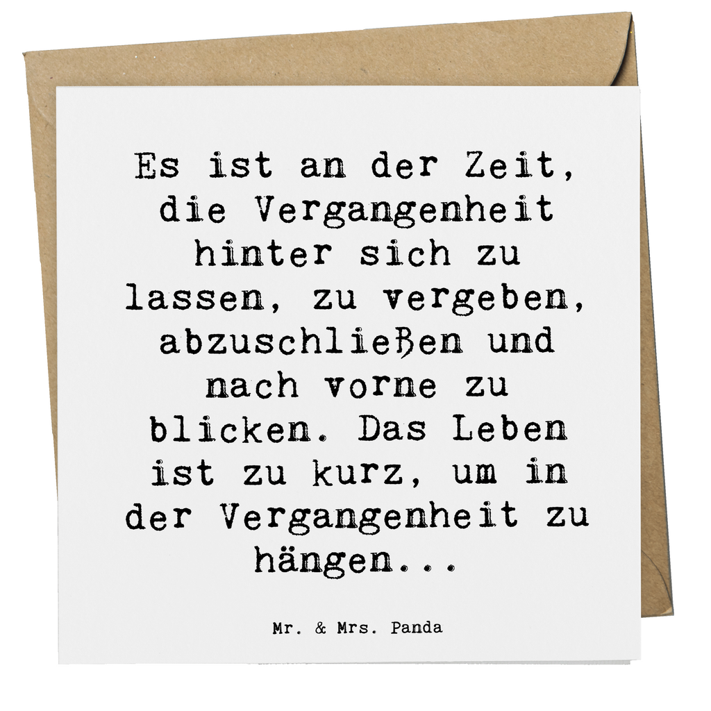 Deluxe Karte Spruch Vergebung und Zukunft Karte, Grußkarte, Klappkarte, Einladungskarte, Glückwunschkarte, Hochzeitskarte, Geburtstagskarte, Hochwertige Grußkarte, Hochwertige Klappkarte