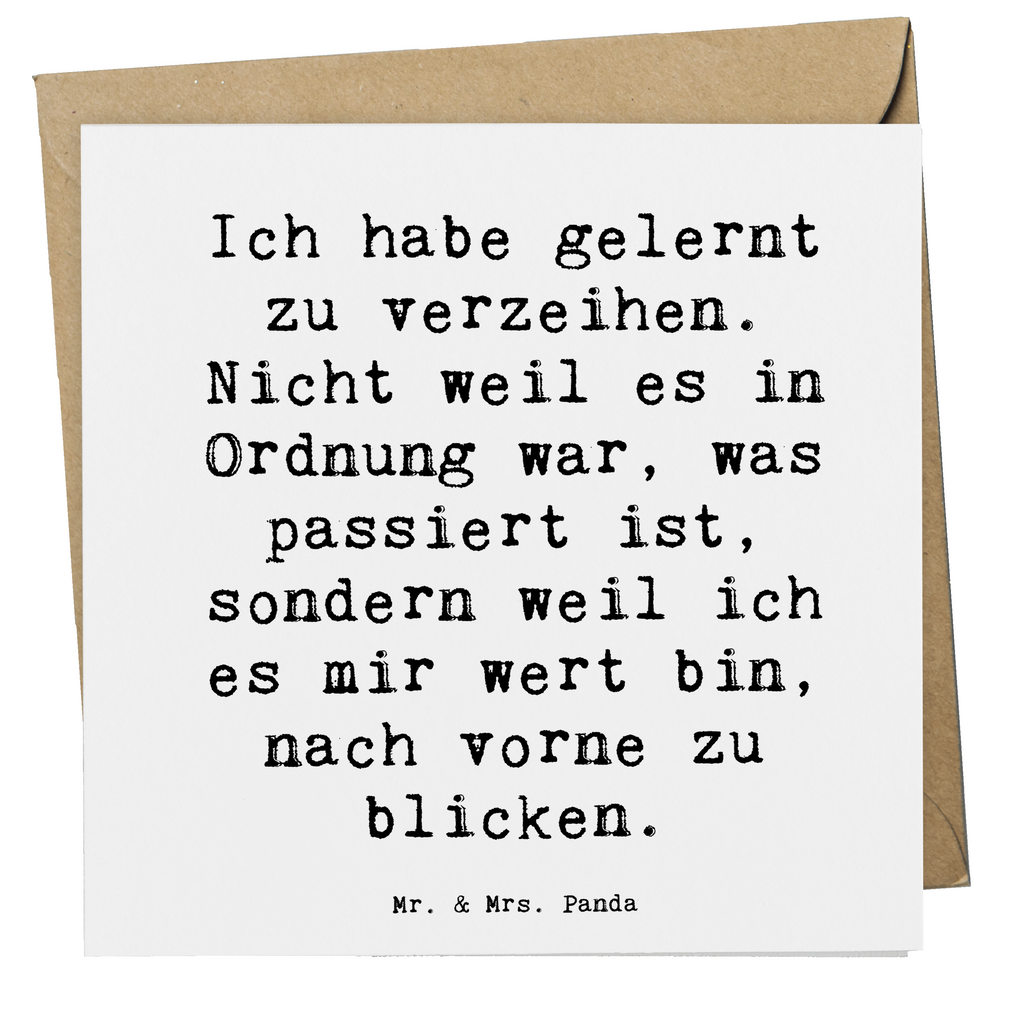 Deluxe Karte Spruch Vergebung und Neubeginn Karte, Grußkarte, Klappkarte, Einladungskarte, Glückwunschkarte, Hochzeitskarte, Geburtstagskarte, Hochwertige Grußkarte, Hochwertige Klappkarte