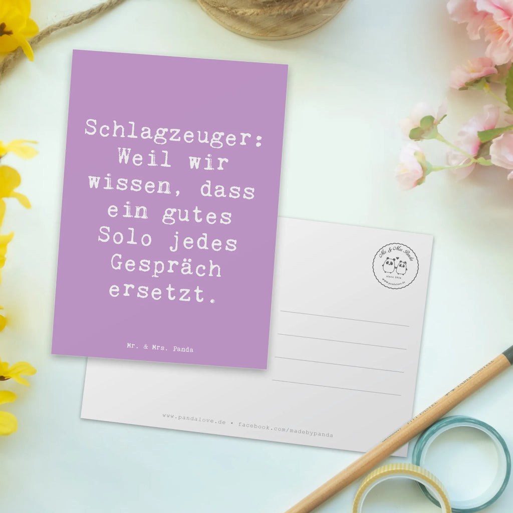 Postkarte Spruch Schlagzeug Solo Postkarte, Karte, Geschenkkarte, Grußkarte, Einladung, Ansichtskarte, Geburtstagskarte, Einladungskarte, Dankeskarte, Ansichtskarten, Einladung Geburtstag, Einladungskarten Geburtstag, Instrumente, Geschenke Musiker, Musikliebhaber