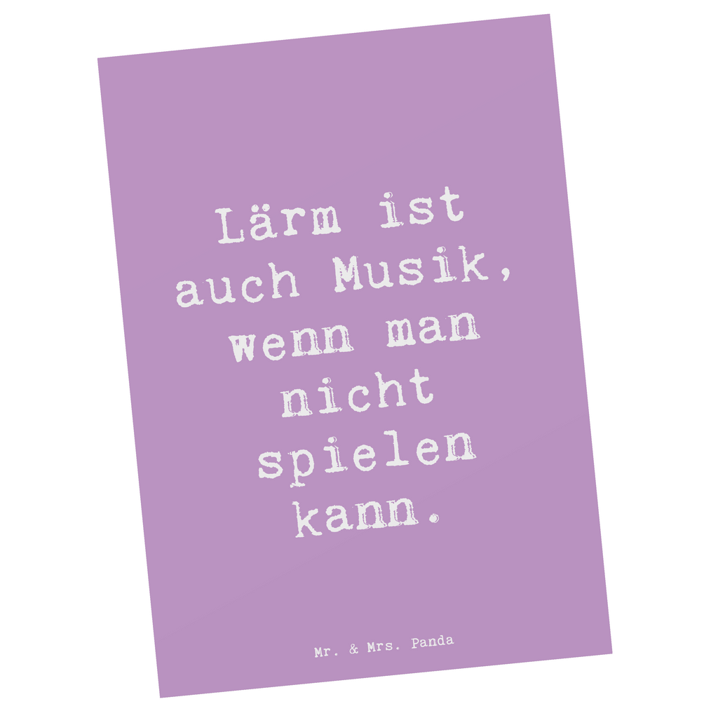 Postkarte Lärm ist auch Musik, wenn man nicht spielen kann. Postkarte, Karte, Geschenkkarte, Grußkarte, Einladung, Ansichtskarte, Geburtstagskarte, Einladungskarte, Dankeskarte, Ansichtskarten, Einladung Geburtstag, Einladungskarten Geburtstag, Instrumente, Geschenke Musiker, Musikliebhaber