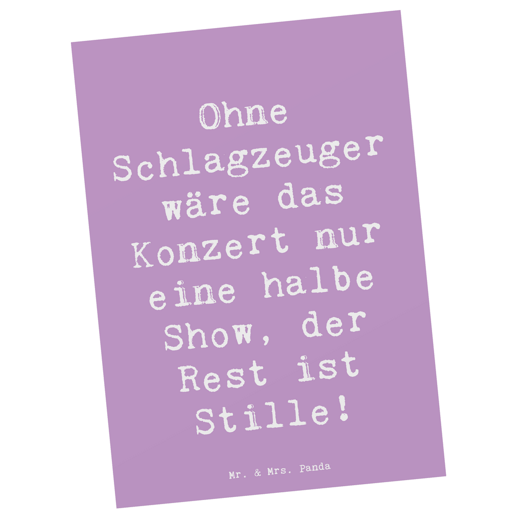 Postkarte Ohne Schlagzeuger wäre das Konzert nur eine halbe Show – der Rest ist Stille! Postkarte, Karte, Geschenkkarte, Grußkarte, Einladung, Ansichtskarte, Geburtstagskarte, Einladungskarte, Dankeskarte, Ansichtskarten, Einladung Geburtstag, Einladungskarten Geburtstag, Instrumente, Geschenke Musiker, Musikliebhaber