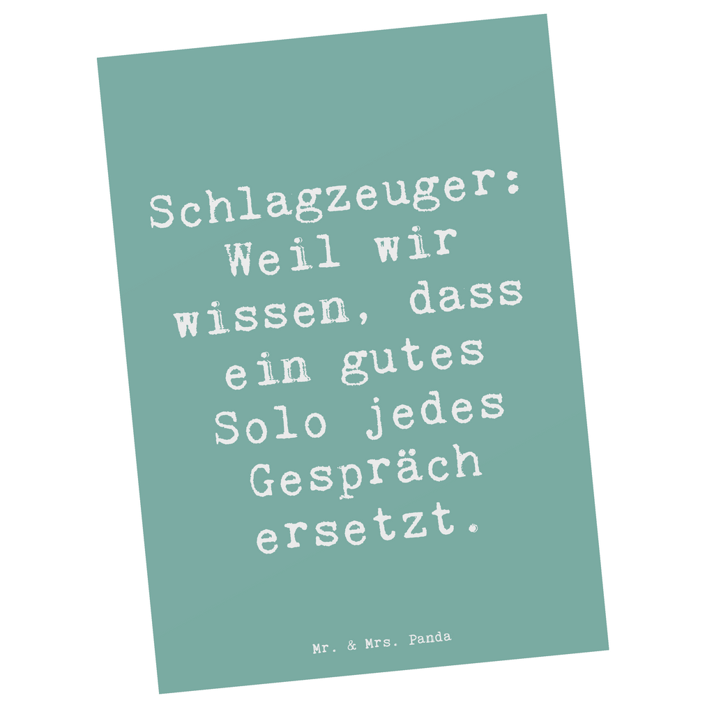 Postkarte Spruch Schlagzeug Solo Postkarte, Karte, Geschenkkarte, Grußkarte, Einladung, Ansichtskarte, Geburtstagskarte, Einladungskarte, Dankeskarte, Ansichtskarten, Einladung Geburtstag, Einladungskarten Geburtstag, Instrumente, Geschenke Musiker, Musikliebhaber