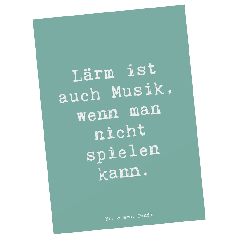 Postkarte Lärm ist auch Musik, wenn man nicht spielen kann. Postkarte, Karte, Geschenkkarte, Grußkarte, Einladung, Ansichtskarte, Geburtstagskarte, Einladungskarte, Dankeskarte, Ansichtskarten, Einladung Geburtstag, Einladungskarten Geburtstag, Instrumente, Geschenke Musiker, Musikliebhaber