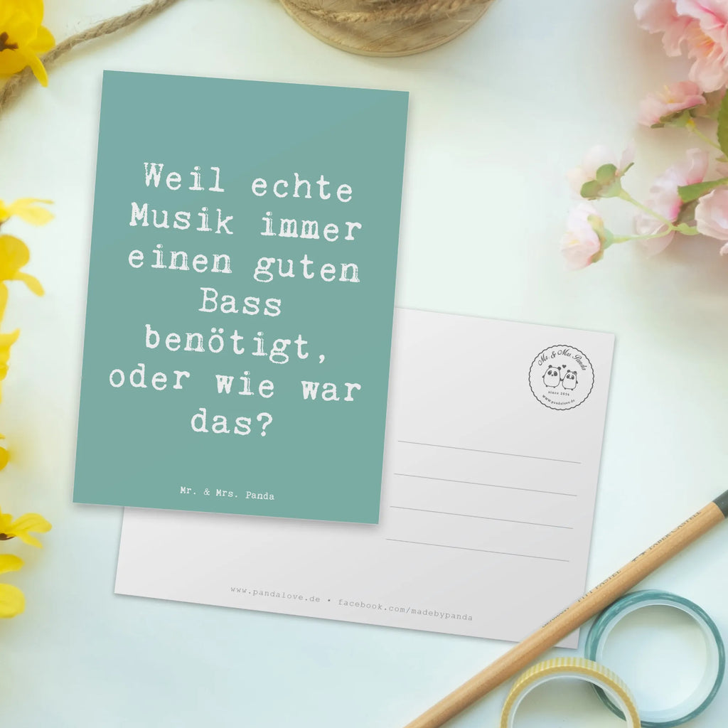 Postkarte Bass und Schlagzeug Spruch Postkarte, Karte, Geschenkkarte, Grußkarte, Einladung, Ansichtskarte, Geburtstagskarte, Einladungskarte, Dankeskarte, Ansichtskarten, Einladung Geburtstag, Einladungskarten Geburtstag, Instrumente, Geschenke Musiker, Musikliebhaber