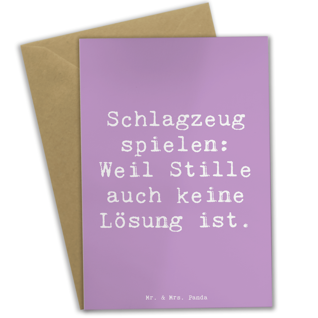 Grußkarte Spruch Schlagzeug Magie Grußkarte, Klappkarte, Einladungskarte, Glückwunschkarte, Hochzeitskarte, Geburtstagskarte, Karte, Ansichtskarten, Instrumente, Geschenke Musiker, Musikliebhaber