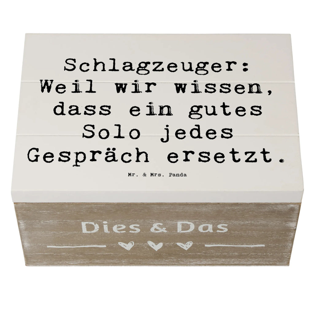 Holzkiste Spruch Schlagzeug Solo Holzkiste, Kiste, Schatzkiste, Truhe, Schatulle, XXL, Erinnerungsbox, Erinnerungskiste, Dekokiste, Aufbewahrungsbox, Geschenkbox, Geschenkdose, Instrumente, Geschenke Musiker, Musikliebhaber