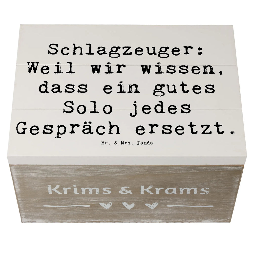 Holzkiste Spruch Schlagzeug Solo Holzkiste, Kiste, Schatzkiste, Truhe, Schatulle, XXL, Erinnerungsbox, Erinnerungskiste, Dekokiste, Aufbewahrungsbox, Geschenkbox, Geschenkdose, Instrumente, Geschenke Musiker, Musikliebhaber