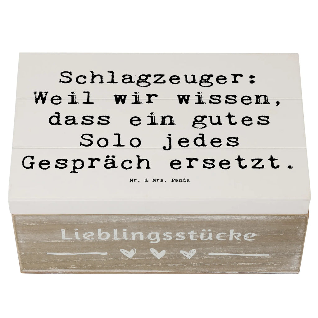 Holzkiste Spruch Schlagzeug Solo Holzkiste, Kiste, Schatzkiste, Truhe, Schatulle, XXL, Erinnerungsbox, Erinnerungskiste, Dekokiste, Aufbewahrungsbox, Geschenkbox, Geschenkdose, Instrumente, Geschenke Musiker, Musikliebhaber