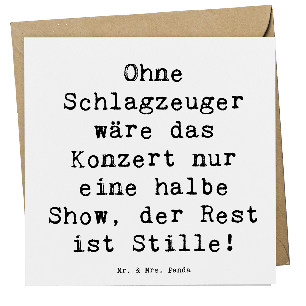 Deluxe Karte Spruch Schlagzeug Konzert Karte, Grußkarte, Klappkarte, Einladungskarte, Glückwunschkarte, Hochzeitskarte, Geburtstagskarte, Hochwertige Grußkarte, Hochwertige Klappkarte, Instrumente, Geschenke Musiker, Musikliebhaber