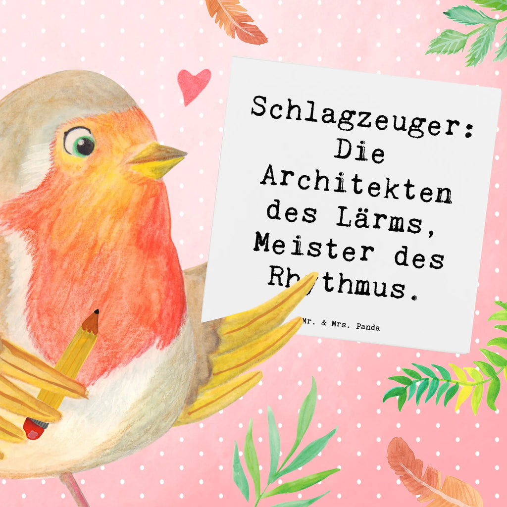 Deluxe Karte Spruch Schlagzeug Architekten Karte, Grußkarte, Klappkarte, Einladungskarte, Glückwunschkarte, Hochzeitskarte, Geburtstagskarte, Hochwertige Grußkarte, Hochwertige Klappkarte, Instrumente, Geschenke Musiker, Musikliebhaber