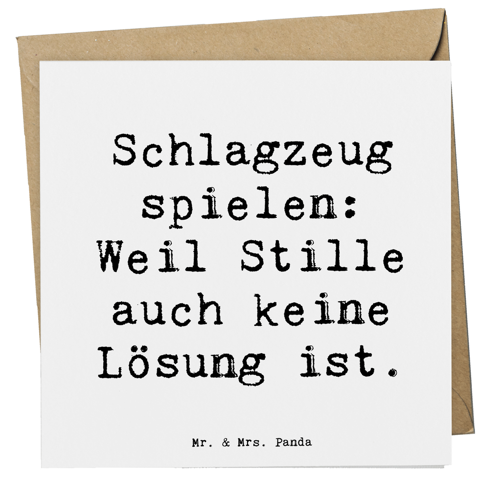 Deluxe Karte Spruch Schlagzeug Magie Karte, Grußkarte, Klappkarte, Einladungskarte, Glückwunschkarte, Hochzeitskarte, Geburtstagskarte, Hochwertige Grußkarte, Hochwertige Klappkarte, Instrumente, Geschenke Musiker, Musikliebhaber