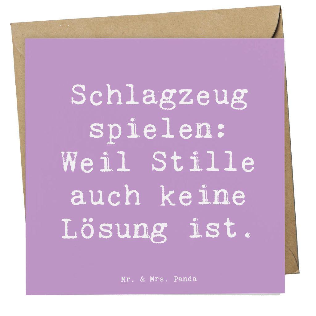 Deluxe Karte Spruch Schlagzeug Magie Karte, Grußkarte, Klappkarte, Einladungskarte, Glückwunschkarte, Hochzeitskarte, Geburtstagskarte, Hochwertige Grußkarte, Hochwertige Klappkarte, Instrumente, Geschenke Musiker, Musikliebhaber