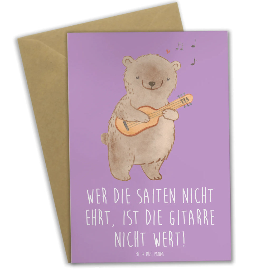 Grußkarte Gitarre Wert Grußkarte, Klappkarte, Einladungskarte, Glückwunschkarte, Hochzeitskarte, Geburtstagskarte, Karte, Ansichtskarten, Instrumente, Geschenke Musiker, Musikliebhaber