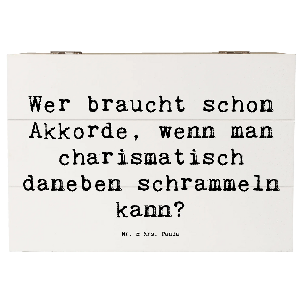 Holzkiste Spruch Charisma Gitarre Holzkiste, Kiste, Schatzkiste, Truhe, Schatulle, XXL, Erinnerungsbox, Erinnerungskiste, Dekokiste, Aufbewahrungsbox, Geschenkbox, Geschenkdose, Instrumente, Geschenke Musiker, Musikliebhaber