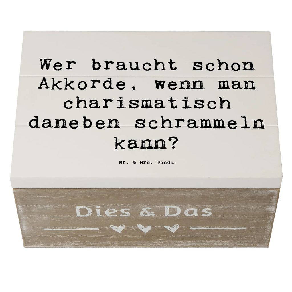 Holzkiste Spruch Charisma Gitarre Holzkiste, Kiste, Schatzkiste, Truhe, Schatulle, XXL, Erinnerungsbox, Erinnerungskiste, Dekokiste, Aufbewahrungsbox, Geschenkbox, Geschenkdose, Instrumente, Geschenke Musiker, Musikliebhaber