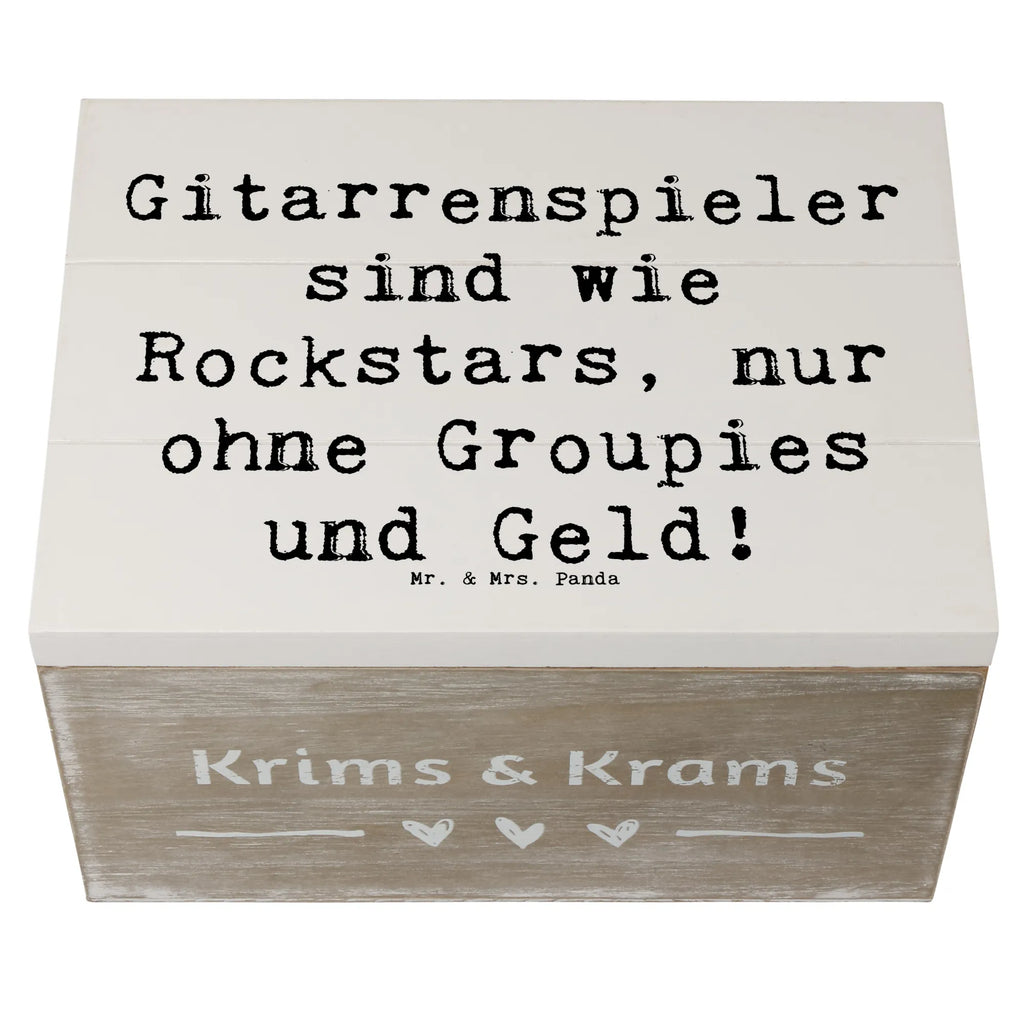 Holzkiste Spruch Gitarre Helden Holzkiste, Kiste, Schatzkiste, Truhe, Schatulle, XXL, Erinnerungsbox, Erinnerungskiste, Dekokiste, Aufbewahrungsbox, Geschenkbox, Geschenkdose, Instrumente, Geschenke Musiker, Musikliebhaber