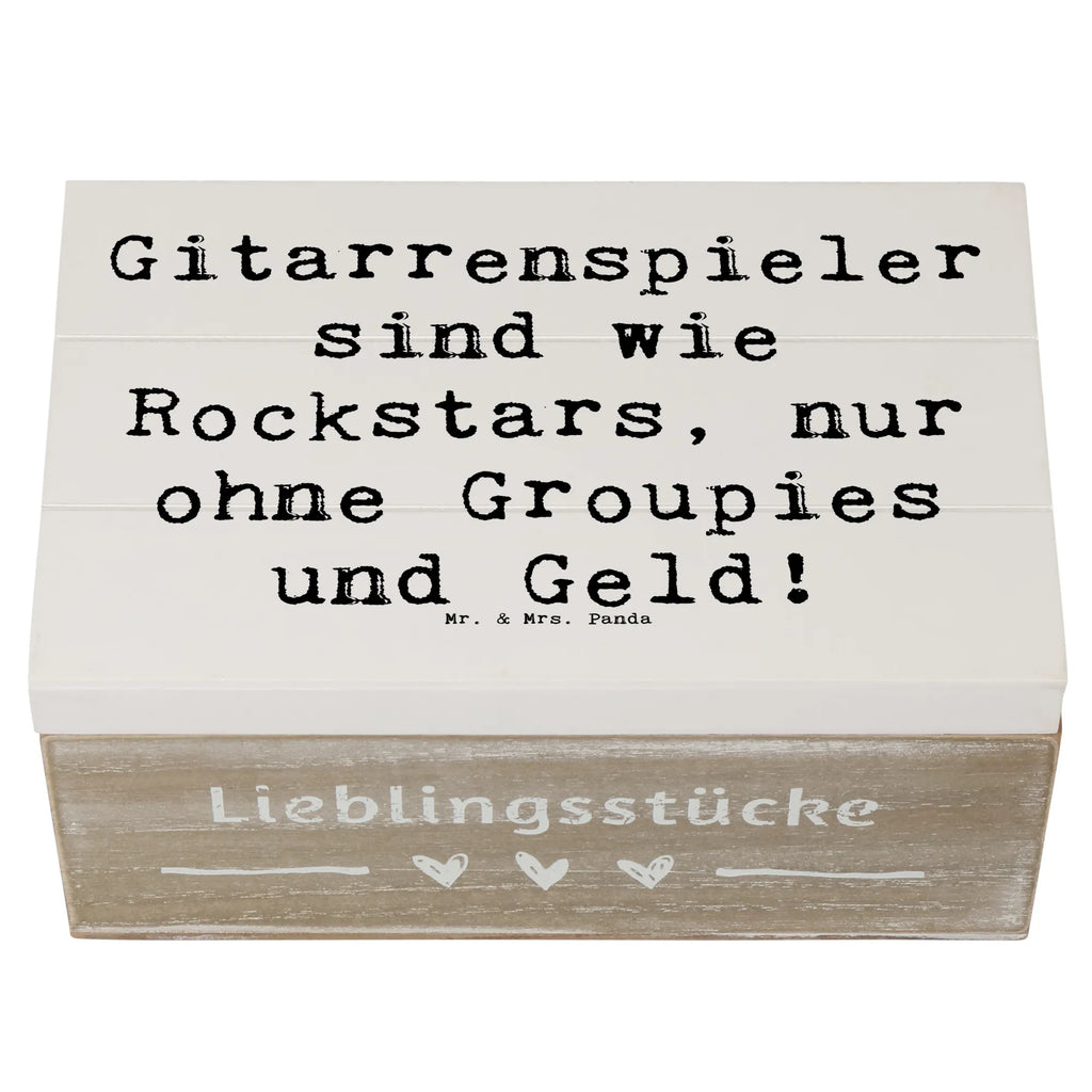 Holzkiste Spruch Gitarre Helden Holzkiste, Kiste, Schatzkiste, Truhe, Schatulle, XXL, Erinnerungsbox, Erinnerungskiste, Dekokiste, Aufbewahrungsbox, Geschenkbox, Geschenkdose, Instrumente, Geschenke Musiker, Musikliebhaber