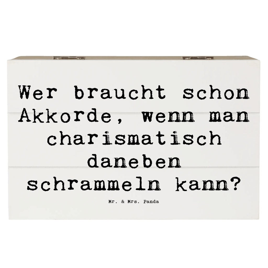 Holzkiste Spruch Charisma Gitarre Holzkiste, Kiste, Schatzkiste, Truhe, Schatulle, XXL, Erinnerungsbox, Erinnerungskiste, Dekokiste, Aufbewahrungsbox, Geschenkbox, Geschenkdose, Instrumente, Geschenke Musiker, Musikliebhaber