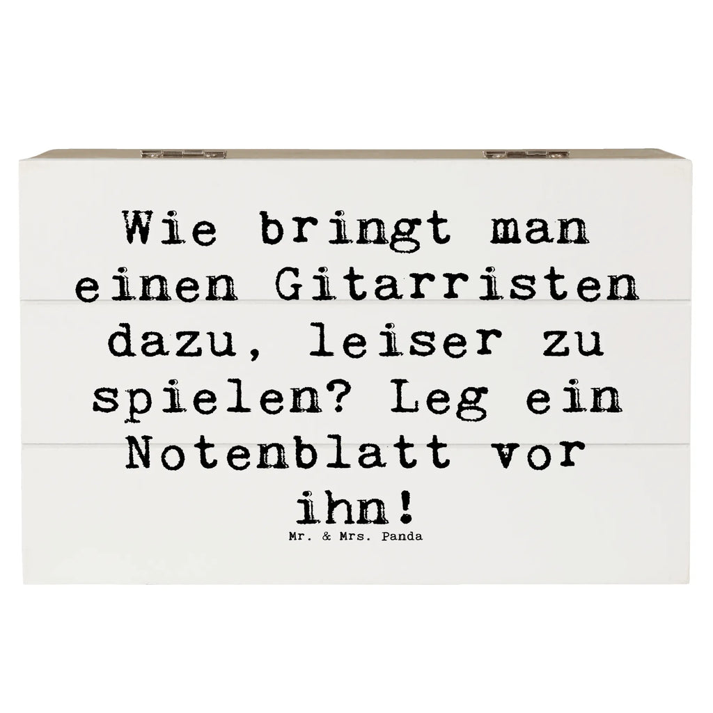 Holzkiste Spruch Gitarren Trick Holzkiste, Kiste, Schatzkiste, Truhe, Schatulle, XXL, Erinnerungsbox, Erinnerungskiste, Dekokiste, Aufbewahrungsbox, Geschenkbox, Geschenkdose, Instrumente, Geschenke Musiker, Musikliebhaber