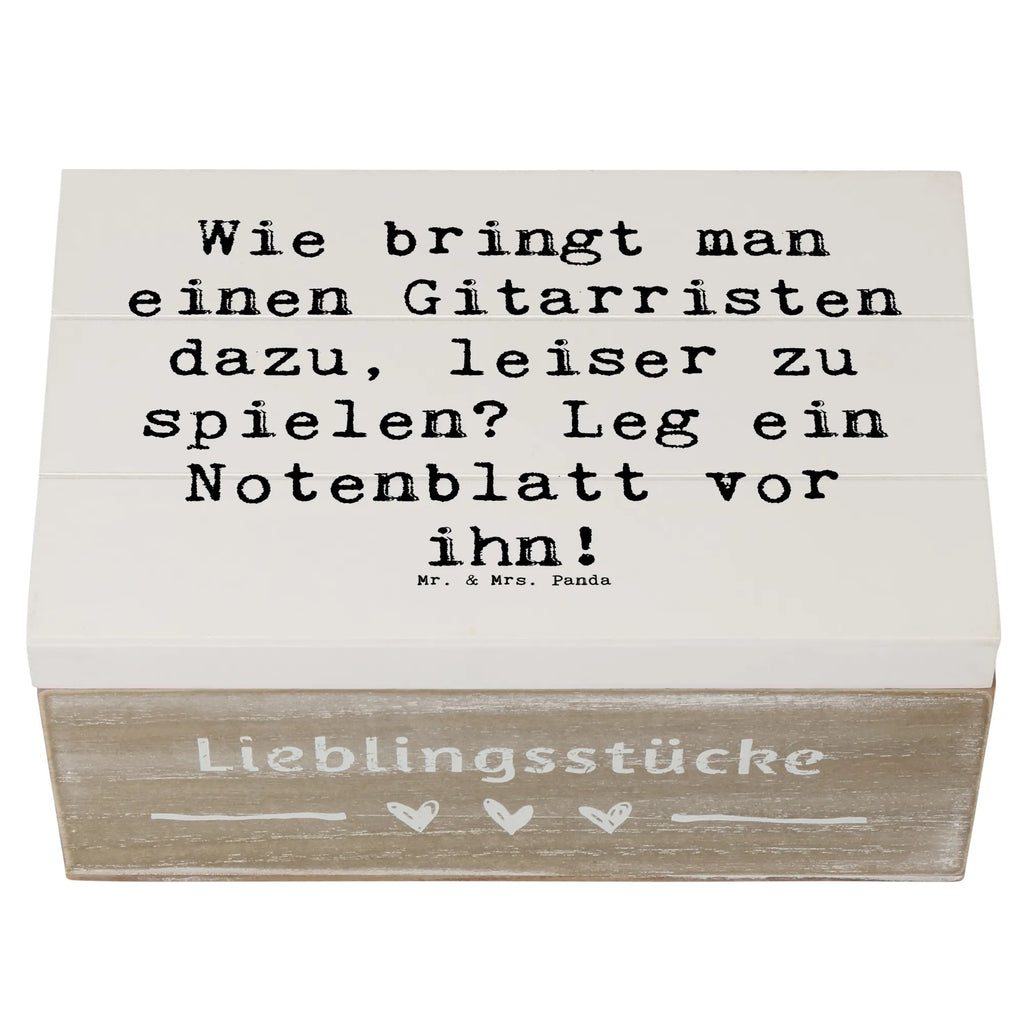 Holzkiste Spruch Gitarren Trick Holzkiste, Kiste, Schatzkiste, Truhe, Schatulle, XXL, Erinnerungsbox, Erinnerungskiste, Dekokiste, Aufbewahrungsbox, Geschenkbox, Geschenkdose, Instrumente, Geschenke Musiker, Musikliebhaber