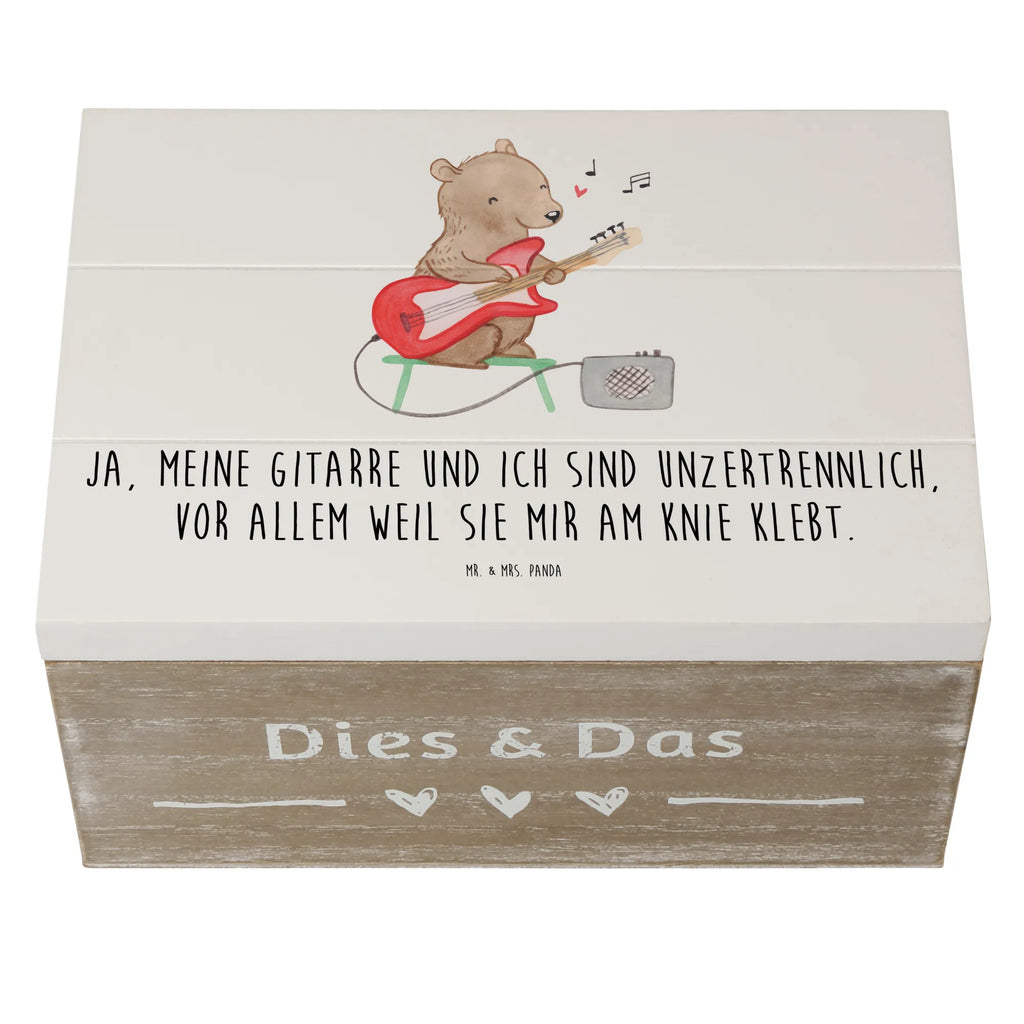 Holzkiste Gitarre Freund Holzkiste, Kiste, Schatzkiste, Truhe, Schatulle, XXL, Erinnerungsbox, Erinnerungskiste, Dekokiste, Aufbewahrungsbox, Geschenkbox, Geschenkdose, Instrumente, Geschenke Musiker, Musikliebhaber