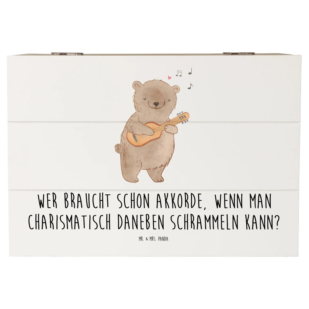 Holzkiste Charisma Gitarre Holzkiste, Kiste, Schatzkiste, Truhe, Schatulle, XXL, Erinnerungsbox, Erinnerungskiste, Dekokiste, Aufbewahrungsbox, Geschenkbox, Geschenkdose, Instrumente, Geschenke Musiker, Musikliebhaber