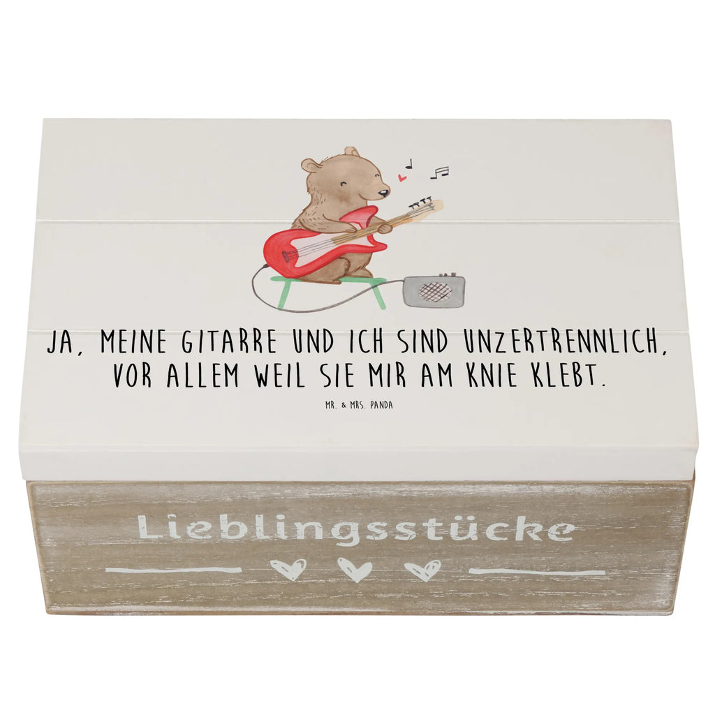 Holzkiste Gitarre Freund Holzkiste, Kiste, Schatzkiste, Truhe, Schatulle, XXL, Erinnerungsbox, Erinnerungskiste, Dekokiste, Aufbewahrungsbox, Geschenkbox, Geschenkdose, Instrumente, Geschenke Musiker, Musikliebhaber