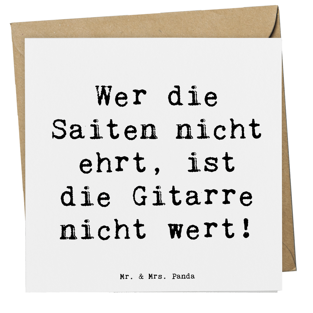 Deluxe Karte Spruch Gitarre Wert Karte, Grußkarte, Klappkarte, Einladungskarte, Glückwunschkarte, Hochzeitskarte, Geburtstagskarte, Hochwertige Grußkarte, Hochwertige Klappkarte, Instrumente, Geschenke Musiker, Musikliebhaber