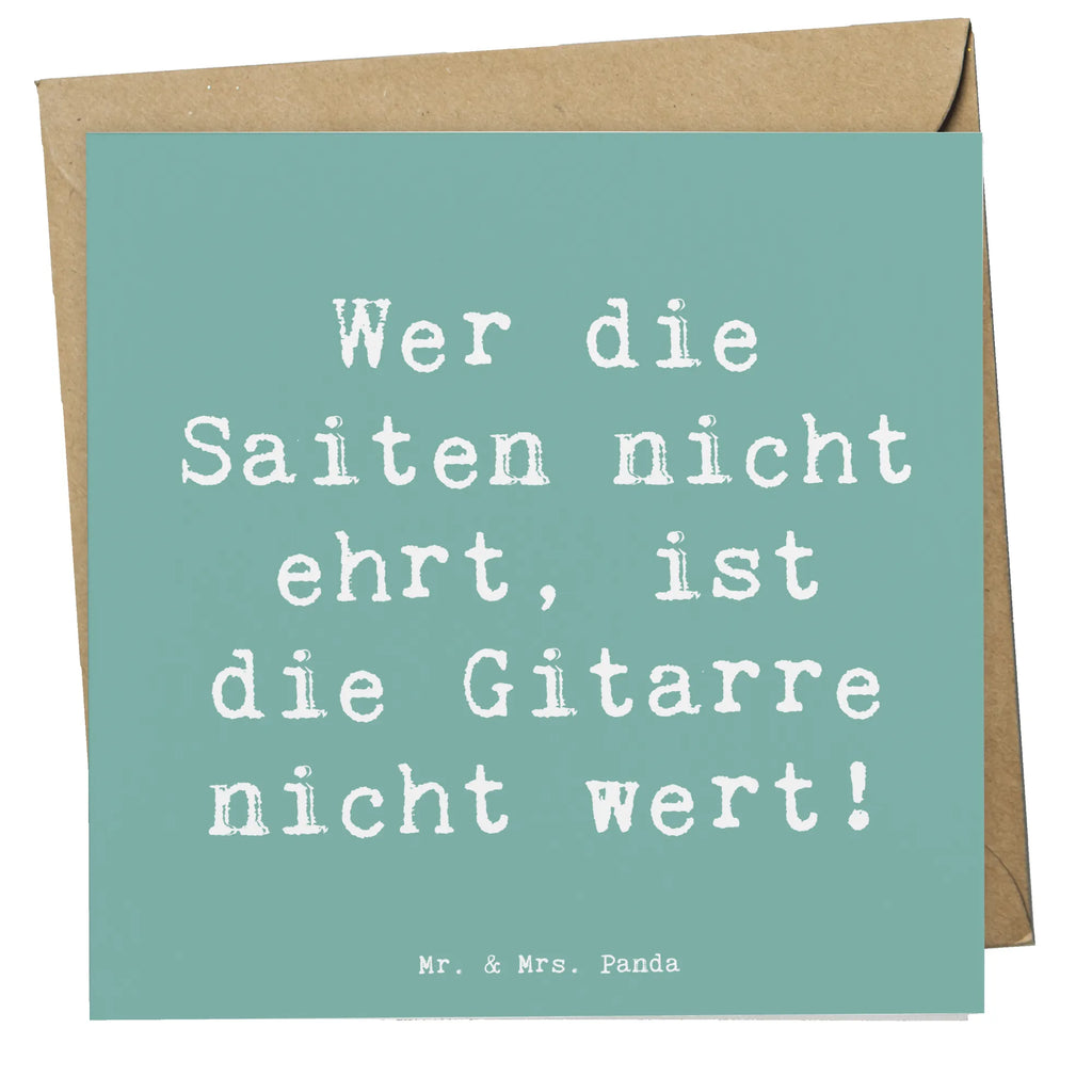 Deluxe Karte Spruch Gitarre Wert Karte, Grußkarte, Klappkarte, Einladungskarte, Glückwunschkarte, Hochzeitskarte, Geburtstagskarte, Hochwertige Grußkarte, Hochwertige Klappkarte, Instrumente, Geschenke Musiker, Musikliebhaber