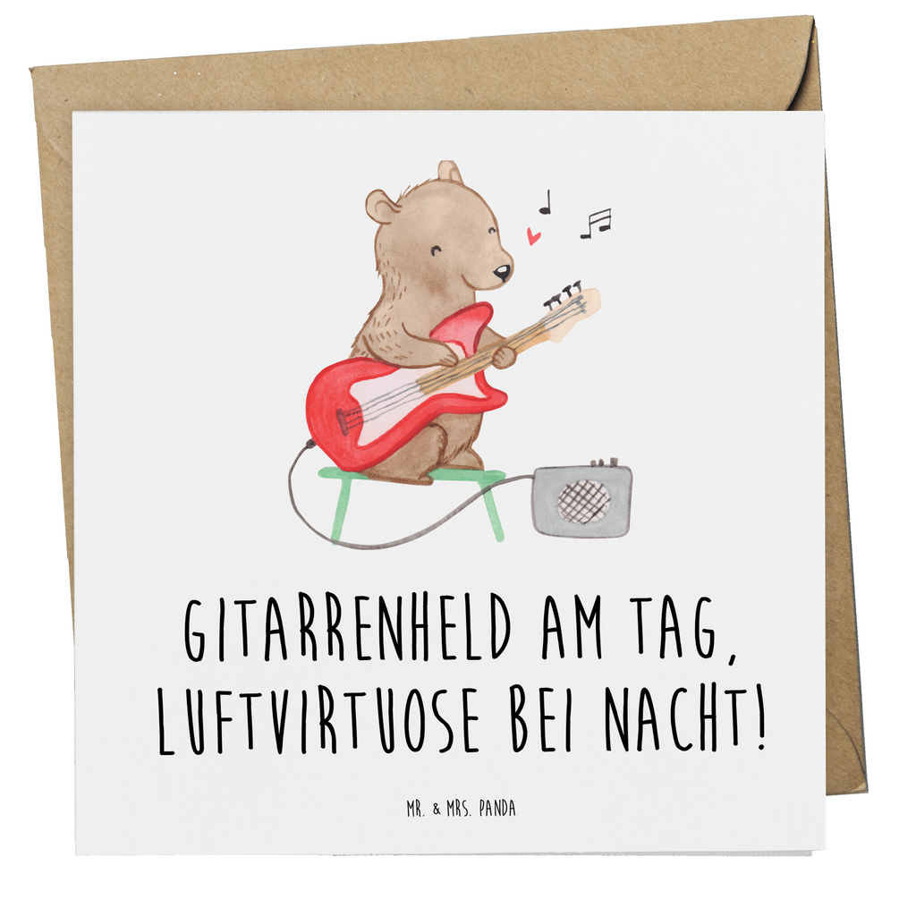 Deluxe Karte Gitarrenheld Karte, Grußkarte, Klappkarte, Einladungskarte, Glückwunschkarte, Hochzeitskarte, Geburtstagskarte, Hochwertige Grußkarte, Hochwertige Klappkarte, Instrumente, Geschenke Musiker, Musikliebhaber