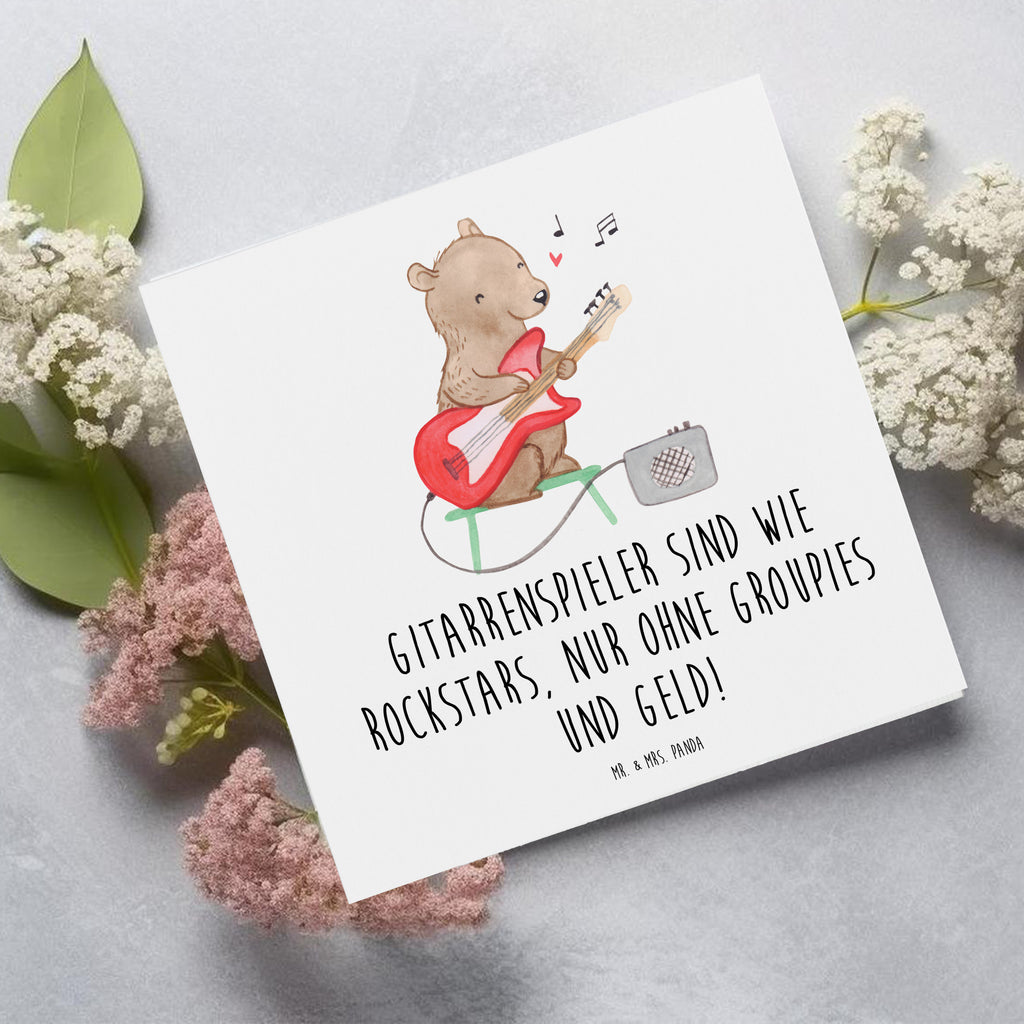 Deluxe Karte Gitarre Helden Karte, Grußkarte, Klappkarte, Einladungskarte, Glückwunschkarte, Hochzeitskarte, Geburtstagskarte, Hochwertige Grußkarte, Hochwertige Klappkarte, Instrumente, Geschenke Musiker, Musikliebhaber