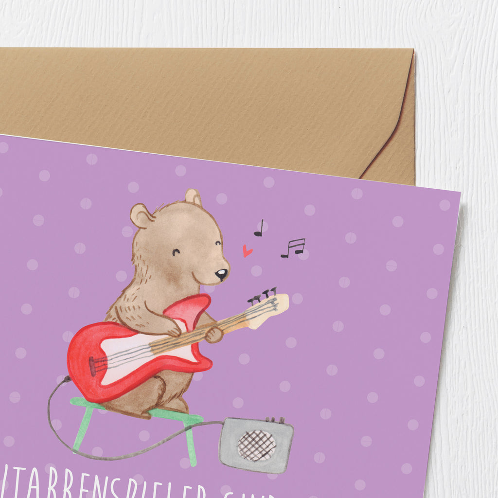 Deluxe Karte Gitarre Helden Karte, Grußkarte, Klappkarte, Einladungskarte, Glückwunschkarte, Hochzeitskarte, Geburtstagskarte, Hochwertige Grußkarte, Hochwertige Klappkarte, Instrumente, Geschenke Musiker, Musikliebhaber