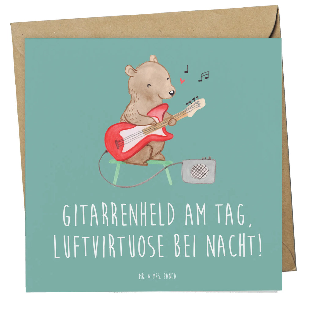 Deluxe Karte Gitarrenheld Karte, Grußkarte, Klappkarte, Einladungskarte, Glückwunschkarte, Hochzeitskarte, Geburtstagskarte, Hochwertige Grußkarte, Hochwertige Klappkarte, Instrumente, Geschenke Musiker, Musikliebhaber