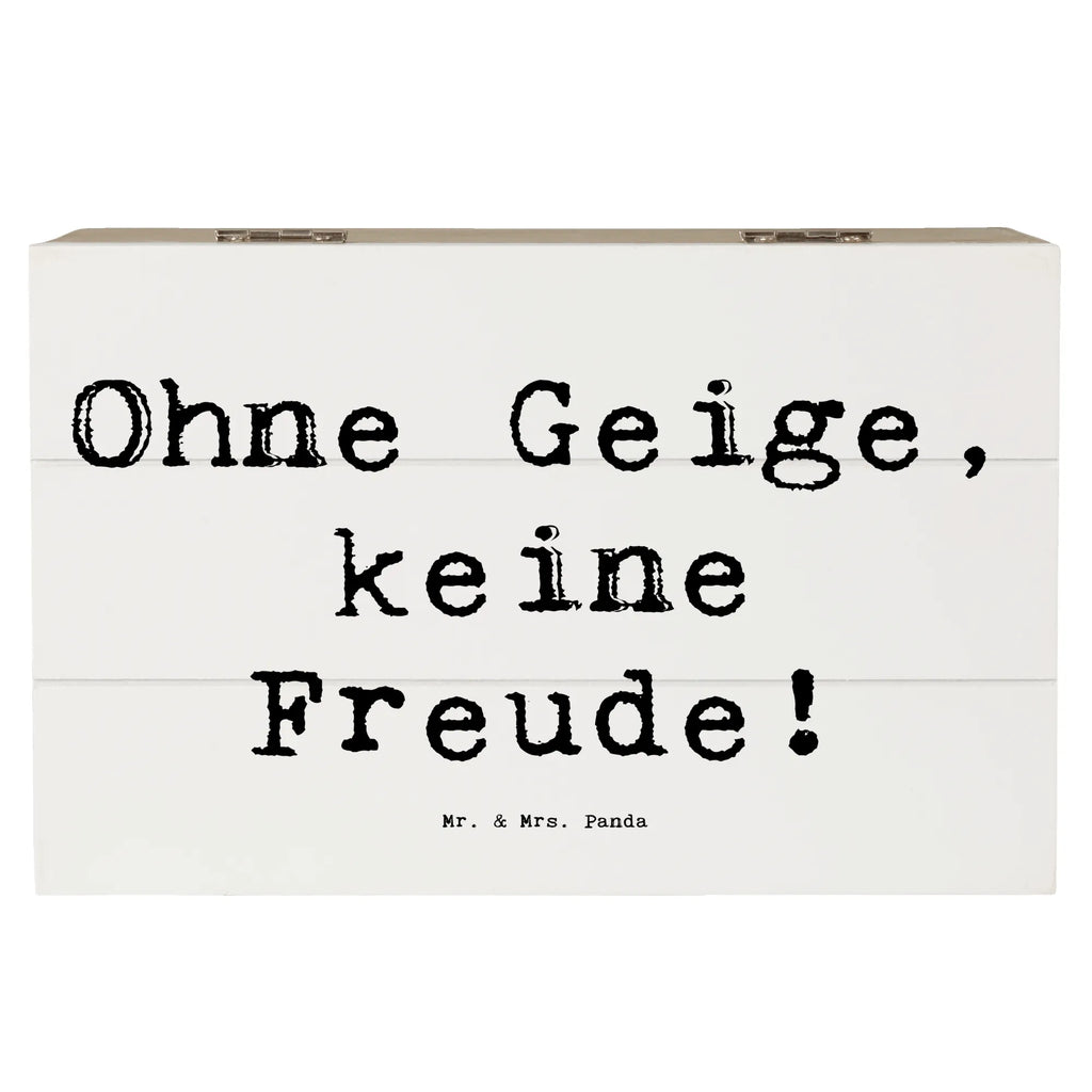 Holzkiste Spruch Geige Freude Holzkiste, Kiste, Schatzkiste, Truhe, Schatulle, XXL, Erinnerungsbox, Erinnerungskiste, Dekokiste, Aufbewahrungsbox, Geschenkbox, Geschenkdose, Instrumente, Geschenke Musiker, Musikliebhaber